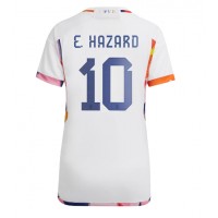 Maglie da calcio Belgio Eden Hazard #10 Seconda Maglia Femminile Mondiali 2022 Manica Corta